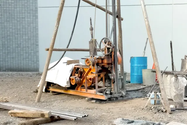 地盤調査を行います